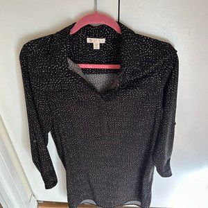 Lila Rose Shirtdress, Small polka dot